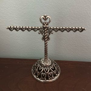 Brighton Filigree Heart Cross Jewelry Stand Holder